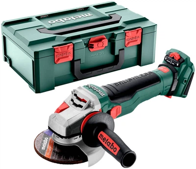 Акумуляторна кутова шліфмашина Metabo WVB 18 LTX BL 15-125 Quick, каркас в MetaBox 165 L