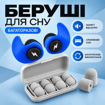 Беруши для сна многоразовые беруши с кейсом защита от храпа выстрелов взрывов беруши для строительных работ Pavlysh BL-44