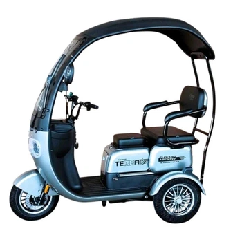 Електричний трицикл Corso «Terra» TR-310024 (1) двигун 1200W, акумулятор LMFP 72V/24Ah, колеса 300-10, в коробці - Сірий