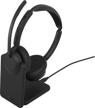 Słuchawki Jabra Evolve3 45 UC Stereo Link 390c + Charging Dock Black (34599-989-889)