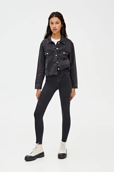 Джинси Skinny Pull & Bear темно-сірий KJPYH979 32/22