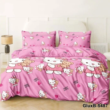 Детское постельное белье Hello Kitty Utex бязь Gold люкс полуторное 150х215 (kids0115)