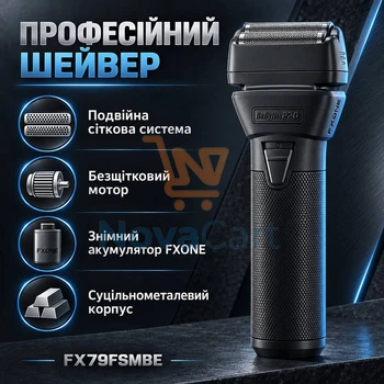 Финишный шейвер для удаления щетины, электробритва с двойной плавающей сеткой, барберский шейвер для гладких переходов Черный