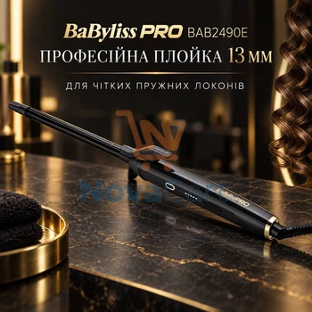Профессиональная плойка для мелких локонов, тонкая плойка с зажимом 13 мм, стайлер для афрокудрей и текстурной укладки Черный