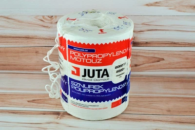 Шпагат JUTA 500 білий 2000 м, міцність 78 кг, поліпропілен
