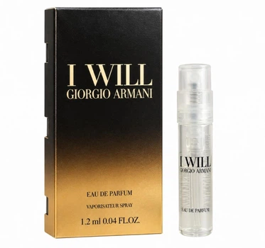 Парфумована вода для чоловіків Giorgio Armani I Will 1.2 мл пробник