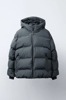 Зимняя куртка для мальчика Zara 128 размер серая 5644756802