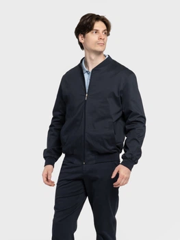 Бомбер чоловічий Arber бавовняний Varsity Jacket KR41 60 зріст 6 темно-синій (M08.02.09.631)