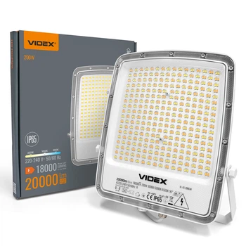 LED прожектор VIDEX F5 200W 3000-5000-6500K 230V White (VL-F5-200CW) VIDEX (29257-000)