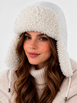 Шапка жіноча VILSS Inverno Cashmere Ram VLU-2502-05-02 55-58 Біла