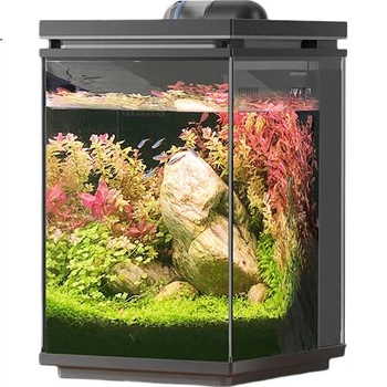 Интеллектуальный самоциркуляционный аквариум Midea Huixuan Smart Eco Desktop Fish Tank Home с системой управления, таймером, количественным и научным подбором корма.