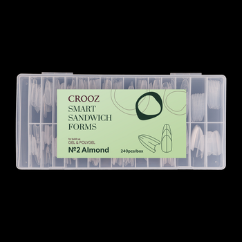 Двойные верхние формы для наращивания ногтей Crooz SMART FORMS SANDWICH (Миндаль)