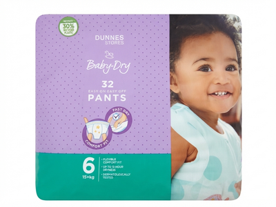 Підгузки-трусики Dunnes 6 (15+ кг) 32 шт