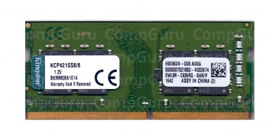 Оперативная память для ноутбука Kingston DDR4 8GB 2133MHz SO-DIMM PC4-17000 (KCP421SS8/8)