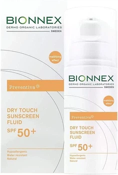 Флюїд-сонцезахисний засіб Bionnex Preventiva Dry Touch SPF 50+ 50 мл