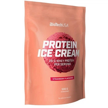 Протеїнове морозиво BioTech USA Protein Ice Cream 500 грам Смак Полуниця