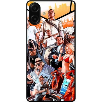 Чехол силиконовый бампер Candy для Samsung A08 ГТА GTA