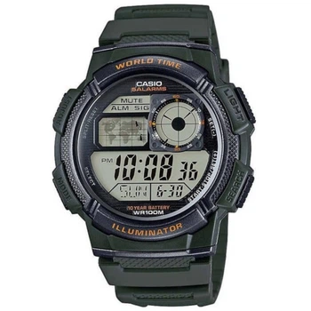 Чоловічий електронний годинник Casio AE-1000W-3A чорний