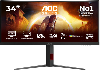 Монитор 34" AOC CU34G4CA