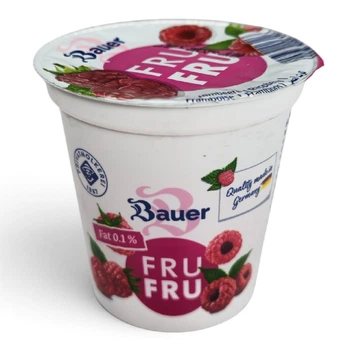 Йогурт-десерт Bauer Fru Fru зі смаком малини 150 г