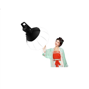 Hakutatz LG150W — профессиональный сферический COB-светильник для прямой трансляции, подходит для портретной фотографии, съемки одежды, стримеров, улучшения внешности, мягкого освещения, студийной фотографии и видеосъемки.
