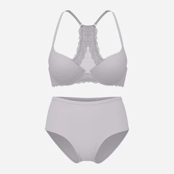 Комплект женского белья (бюстгальтер + трусики-слипы) Victoria's Secret 242506403 38D/XL Сиреневый (1161551950)