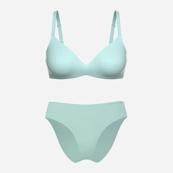 Комплект женского белья (бюстгальтер + трусики-слипы) Victoria's Secret 685070325 38D/L Голубой (1161664442)