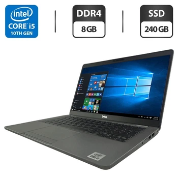 Ультрабук Dell Latitude 5310 / 13.3" (1920x1080) IPS / Intel Core i5-10210U (4 (8) ядра по 1.6 - 4.2 GHz) / 8 GB DDR4 / 240 GB SSD / Intel UHD Graphics б/у