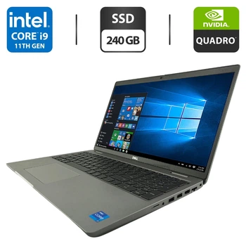 Мобильная рабочая станция Dell Precision 3561 / 15.6" (1920x1080) IPS / Intel Core i9-11950H (8 (16) ядра по 5.0 GHz) / 16 GB DDR4 / 240 GB SSD / nVidia Quadro T600, 4 GB GDDR6, 128-bit / WebCam б/у