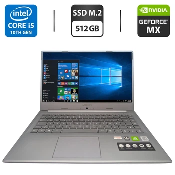 Ноутбук Medion Akoya P15647 / 15.6" (1920x1080) IPS / Intel Core i5-10210U (4 (8) ядра по 1.6 - 4.2 GHz) / 8 GB DDR4 / 512 GB SSD M.2 / nVidia GeForce MX250, 2 GB GDDR5, 64-bit / WebCam б/у