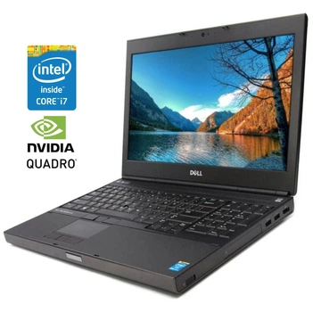 Мобильная рабочая станция Dell Precision M4800 / 15.6" (1920x1080) TN / Intel Core i7-4800MQ (4 (8) ядра по 2.7 - 3.7 GHz) / 8 GB DDR3 / 256 GB SSD / nVidia Quadro K1100M, 2 GB GDDR5, 128-bit / DVD-ROM / WebCam б/у