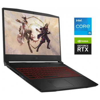 Игровой ноутбук MSI GF66 Katana 11UC / 15.6" (1920x1080) IPS / Intel Core i5-11400H (6 (12) ядер по 2.7 - 4.5 GHz) / 8 GB DDR4 / 512 GB SSD NVMe / nVidia GeForce RTX 3050, 4 GB GDDR6, 128-bit / WebCam б/у
