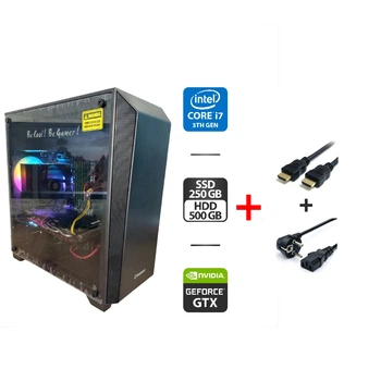 Ігровий ПК GameMax Nova Tower / Intel Core i7-3770 (4 (8) ядра по 3.4 - 3.9 GHz) / 16 GB DDR3 / 250 GB SSD + 500 GB HDD / nVidia GeForce GTX 960, 4 GB GDDR5, 128-bit / 400W б/в + Подарунок Кабель HDMI + Живлення