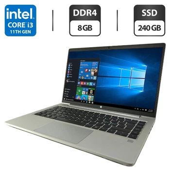 Ультрабук HP ProBook 440 G8 / 14" (1366x768) TN / Intel Core i3-1115G4 (4 (8) ядра по 4.1 GHz) / 8 GB DDR4 / 240 GB SSD / Intel UHD Graphics / WebCam б/у
