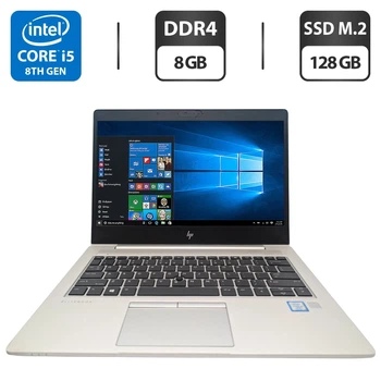 Ультрабук HP EliteBook 830 G5 / 13.3" (1920x1080) IPS / Intel Core i5-8350U (4 (8) ядра по 1.7 - 3.6 GHz) / 8 GB DDR4 / 128 GB SSD M.2 / Intel UHD 620 Graphics / WebCam б/у