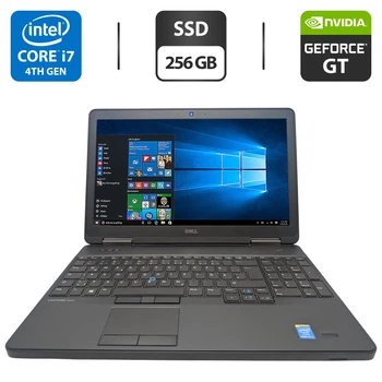 Ноутбук Dell Latitude E5540 / 15.6" (1366x768) TN / Intel Core i7-4600U (2 (4) ядра по 2.1 - 3.3 GHz) / 8 GB DDR3 / 256 GB SSD / nVidia GeForce GT 720M, 2 GB GDDR3, 64-bit / WebCam / DVD-ROM б/у