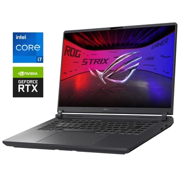 Игровой ноутбук Б-класс Asus ROG Strix G16 G614JV / 16" (1920x1080) IPS / Intel Core i7-13650HX (14 (20) ядер по 3.6 - 4.9 GHz) / 16 GB DDR5 / 512 GB SSD NVMe / nVidia GeForce RTX 4060, 8 GB GDDR6, 128-bit / WebCam б/у