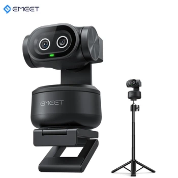 Вебкамера Emeet Pixy 4K AI Full HD (автофокус, встроенный микрофон, угол обзора 73°) + штатив