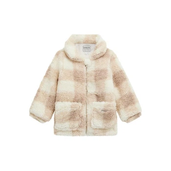 Плюшева куртка GUESS, арт. K6YL06W2624 L12W, клітинка, 6 років, 114 см