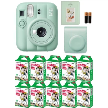 Подарунковий набір Fujifilm Instax Mini 13 Lagoon Green (Зелений) / Камера + Чохол + Альбом 64 фото + Фотопапір 100 знімків / Summer Set 2026