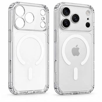 Чохол для Apple iPhone 17 Pro Max / 18 Pro Max Fruct Guard Mag із закритою камерою та MagSafe Anti-Yellow Прозорий 110