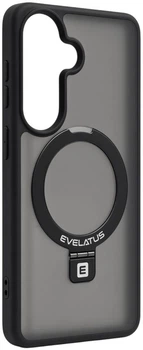 Чохол для смартфона Samsung Galaxy S26 Evelatus Shield Case With MagSafe & Stand Matte Ring Black (EVESAMS26SCMSMRB)