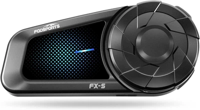 Мотогарнитура Bluetooth Fodsports FX-S V5.4, двухсторонняя система внутренней связи для шлема (1 шт)