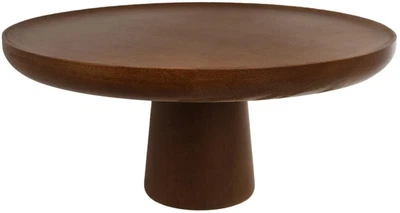 Блюдо для торта и фруктов из акации на ножке Wooden Rock Ø26 см