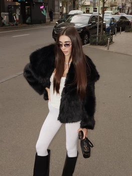 Шуба вкорочена - Classyme - XS - Чорний - (22sh)