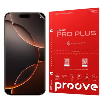 Защитная 3D гидрогелевая плёнка Proove PRO PLUS для Apple iPhone 16 PRO MAX, глянцевая на экран
