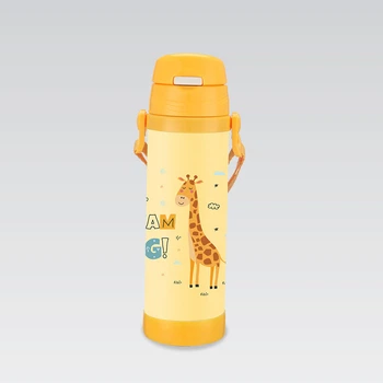 Термос питьевой детский из нержавеющей стали Maestro 0.5 л MR-1640-50-D Giraffe