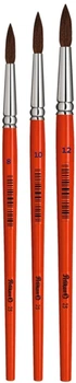 Пензлі для малювання Pelikan 3 шт. № 8, 10, 12 ворс поні (4012700700391)