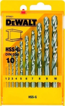 Zestaw wierteł DeWalt HSS-G do metalu 10 szt (5011402374137)