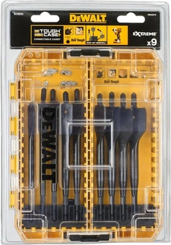 Zestaw wierteł łopatkowych do drewna DeWalt w pudełku 9 szt (5054905247034)